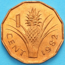 Свазиленд 1 цент 1982 год.
