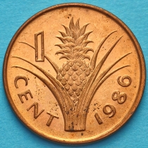 Свазиленд 1 цент 1986 год.