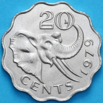 Свазиленд 20 центов 1979 год.