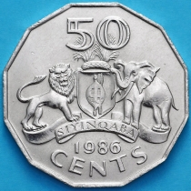 Свазиленд 50 центов 1986 год.