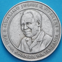 Танзания 10 шиллингов 1987 год. Джулиус Ньерере.