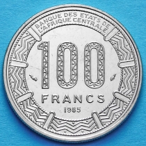 Чад 100 франков 1985 год.