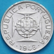 Монета Португальский Тимор 50 аво 1948 год. Серебро.
