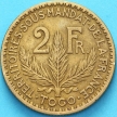 Монета Французское Того 2 франка 1925 год.