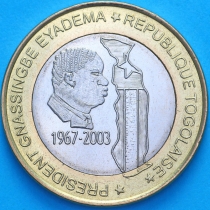 Того 6000 франков 2003 год. Президент Гнассингбе Эйадема
