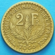 Монета Французского Того 2 франка 1924 год. №2