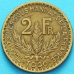 Монета Французское Того 2 франка 1925 год. №6