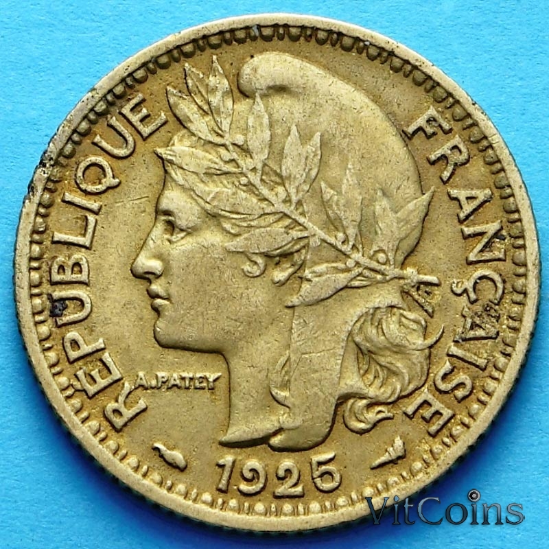 Монета Французского Того 1 франк 1925 г.