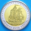 Монета Тристан да Кунья 25 пенсов 2008 год. Барк Вест Райдинг
