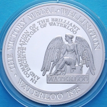 Тристан-да-Кунья 1 крона 2015 год. Медаль за победу при Ватерлоо