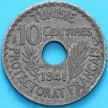 Монета Тунис 10 сантим 1941 год.