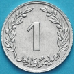 Монета Тунис 1 миллим 1960 год. 