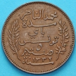 Монета Тунис 5 сантим 1914 год. А