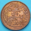 Монета Тунис 5 сантим 1917 год. А