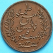 Монета Тунис 5 сантим 1891 год. А. №2