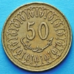 Монета Тунис 50 миллимов 2009 год.