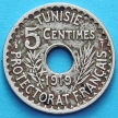 Монета Туниса 5 сантим 1919 год.