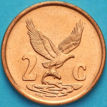 ЮАР 2 цента 2001 год.