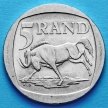 Монета ЮАР 5 рандов 1995 год. Антилопа гну.