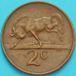Монета ЮАР 2 цента 1966 год.  "SUID-AFRIKA"