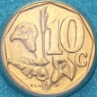 Монета ЮАР 10 центов 1996 год. BU