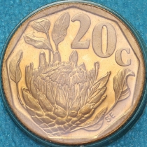 ЮАР 20 центов 1994 год.