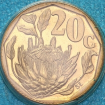 ЮАР 20 центов 1995 год.