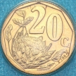 Монета ЮАР 20 центов 1996 год.
