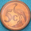 Монета ЮАР 5 центов 1995 год. BU Монета ЮАР 5 центов 1995 год. BU