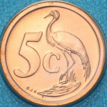 ЮАР 5 центов 1996 год. BU