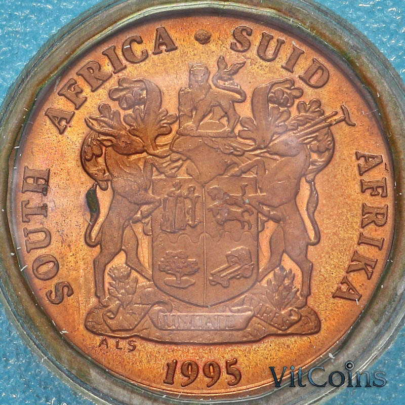 Монета ЮАР 5 центов 1995 год. BU Монета ЮАР 5 центов 1995 год. BU
