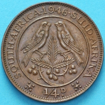 ЮАР 1/4 пенни 1946 год.