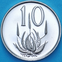 ЮАР 10 центов 1968 год. Чарльз Сварт. "SUID-AFRIKA".Пруф.