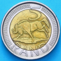 ЮАР 5 рандов 2004 год. 