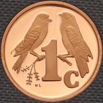 ЮАР 1 цент 2001 год. Пруф