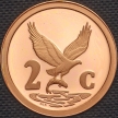 Монета ЮАР 2 цента 2001 год. Пруф Монета ЮАР 2 цента 2001 год. Пруф