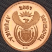 Монета ЮАР 2 цента 2001 год. Пруф Монета ЮАР 2 цента 2001 год. Пруф