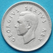 Монета ЮАР 3 пенса 1952 год. Серебро.