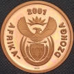 Монета ЮАР 5 центов 2001 год. Пруф