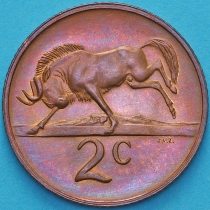 ЮАР 2 цента 1975 год.