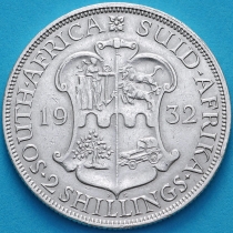 ЮАР 2 шиллинга 1932 год. Серебро.