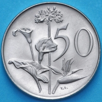 ЮАР 50 центов 1972 год. Калла.
