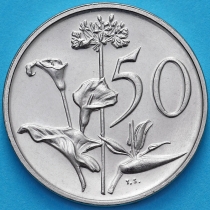 ЮАР 50 центов 1975 год. Калла.