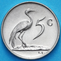 ЮАР 5 центов 1972 год. UNC