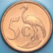 Монета ЮАР 5 центов 1999 год.