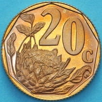 ЮАР 20 центов 1999 год. Пруф