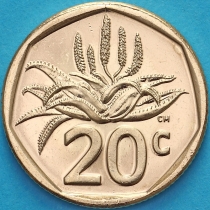 ЮАР 20 центов 2023 год.