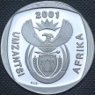 Монета ЮАР 2 ранда 2001 год. Пруф Монета ЮАР 2 ранда 2001 год. Пруф