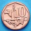 Монета ЮАР 10 центов 2012 год. Калла.