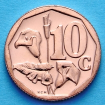 ЮАР 10 центов 2012 год. Калла.